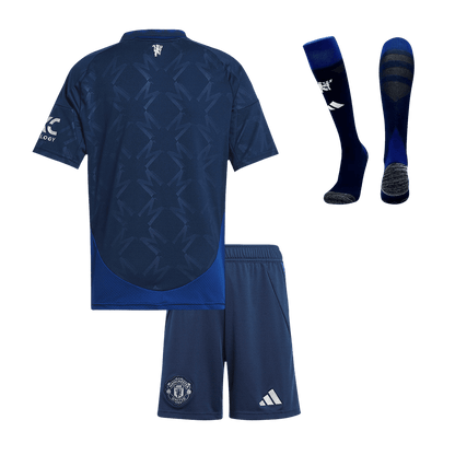 Set Tricouri Fotbal Manchester United Deplasare 2024/25 Pentru Copii