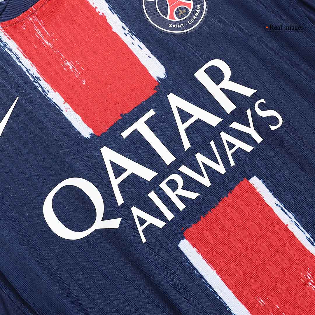 Tricouri Fotbal PSG CHAMPIONS #25 Acasă 2024/25 Authentic - CHAMPIONS OF EUROPE
