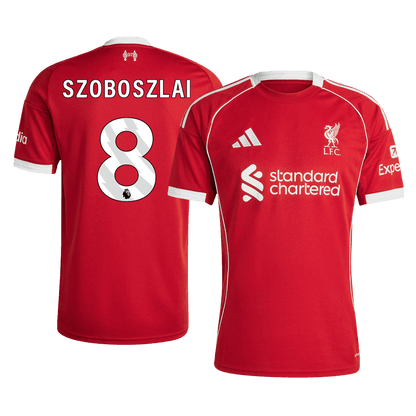 Tricouri Fotbal Liverpool SZOBOSZLAI #8 Acasă 2025/26