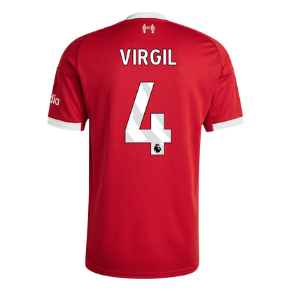 Tricouri Fotbal Liverpool VIRGIL #4 Acasă 2025/26