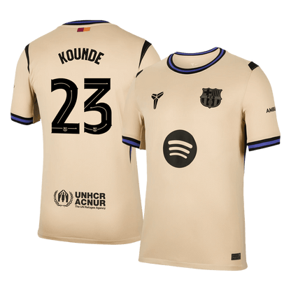 Tricouri Fotbal Barcelona KOUNDE #23 Deplasare 2025/26 - UCL