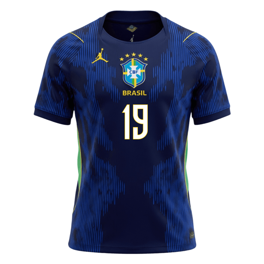 Tricouri Fotbal Brazilia ENDRICK #19 Deplasare Cupa Mondială 2026
