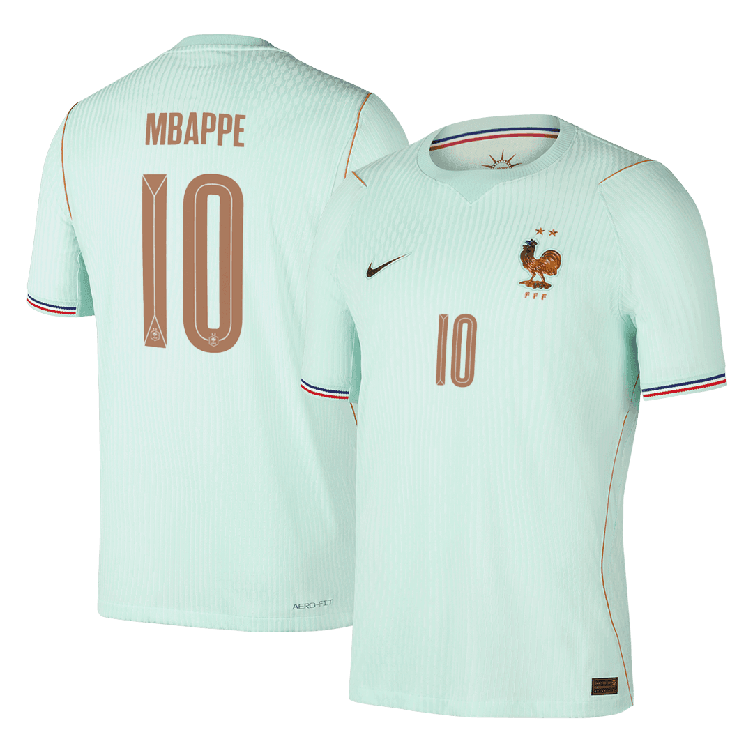 Tricouri Fotbal Franța MBAPPE #10 Deplasare Cupa Mondială 2026 Authentic