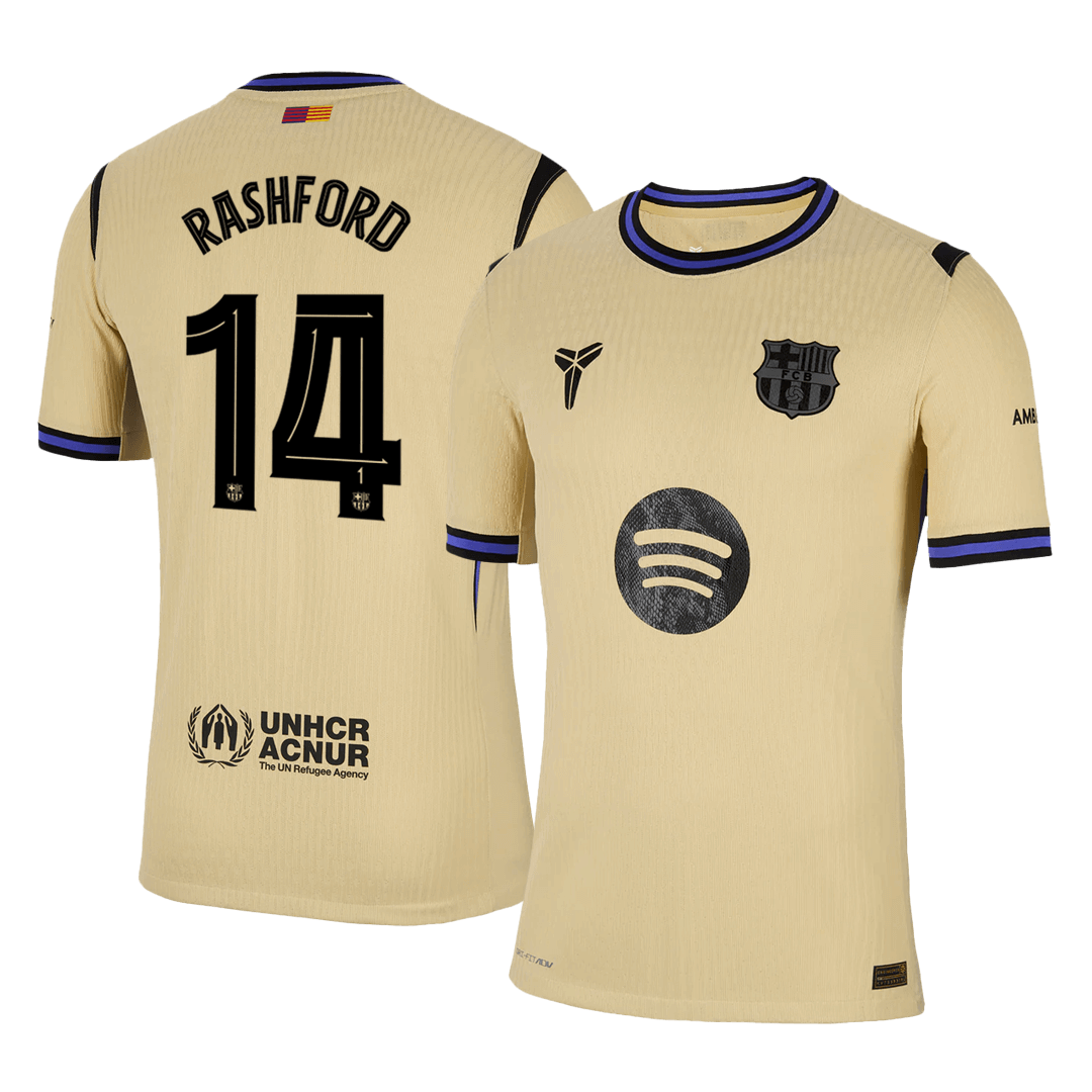 Tricouri Fotbal Barcelona RASHFORD #14 Deplasare 2025/26 Authentic - UCL