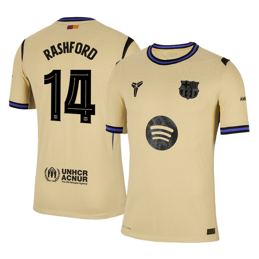 Tricouri Fotbal Barcelona RASHFORD #14 Deplasare 2025/26 Authentic - UCL