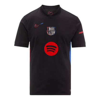 Tricouri Fotbal Barcelona Deplasare 2024/25 (Spotify Logo Without Text) (mărime mare)