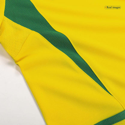 Tricouri Fotbal Vintage Brazilia RONALDINHO #11 Acasă 2002/03