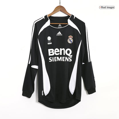 Tricouri Fotbal Vintage Real Madrid BECKHAM #23 Deplasare 2006/07 Mânecă Lungă