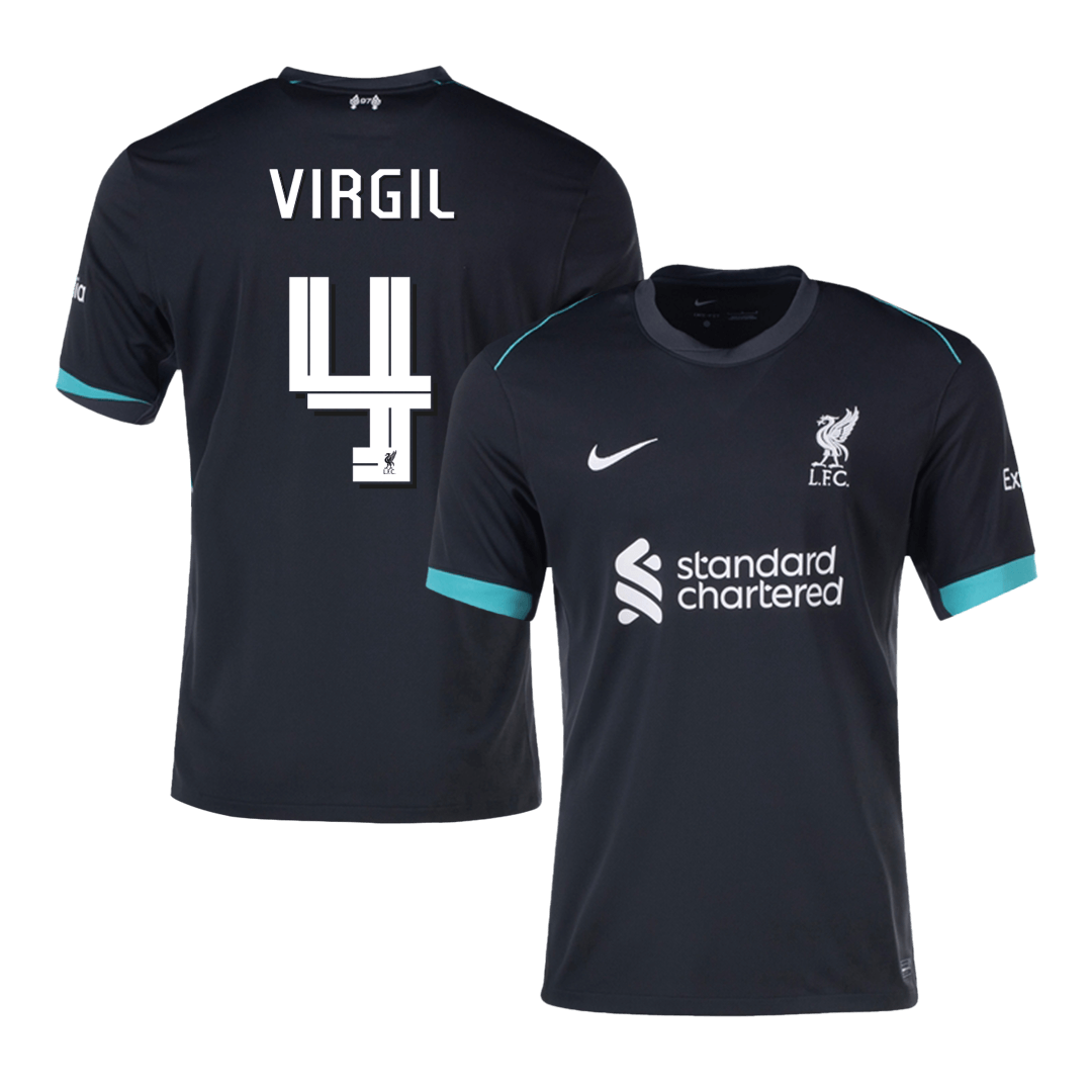 Tricouri Fotbal Liverpool VIRGIL #4 Deplasare 2024/25 - UCL (mărime mare)