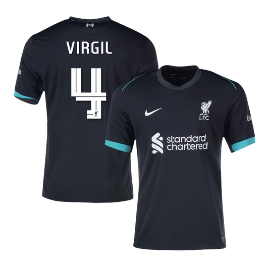 Tricouri Fotbal Liverpool VIRGIL #4 Deplasare 2024/25 - UCL (mărime mare)